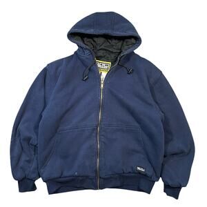 Walls Quilt Insulted Zip Hoodie Sweatshirt Workwear Heavyweight Men’s Large